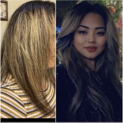 Lucy Black - Before and after pic