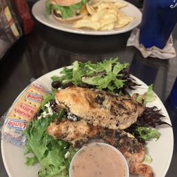 Mebane Cheeseburger and Catherine's Salad Mebane Cheeseburger and Catherine's Salad