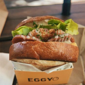 Eggyo - Spam & Hash brown sandwich - Sandwiches Near Me - Stanton, California Eggyo - Spam & Hash brown sandwich - Sandwiches Near Me - Stanton, California