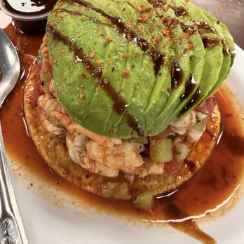 Mariscos "El Viejon" - Tostada de camarón and avocado is extra - Seafood Near Me - Mesa, Arizona Mariscos "El Viejon" - Tostada de camarón and avocado is extra - Seafood Near Me - Mesa, Arizona
