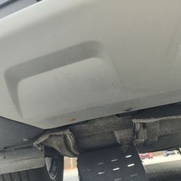 torn under shield after transmission repairs