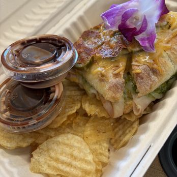 Surf & Sprout - Turkey Pesto Panini - Juice Bars & Smoothies Near Me - Makaha , Hawaii Surf & Sprout - Turkey Pesto Panini - Juice Bars & Smoothies Near Me - Makaha , Hawaii