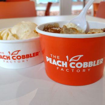 The Peach Cobbler Factory - cobbler and ice cream on the side - Patisserie/Cake Shop Near Me - Cornelius, North Carolina The Peach Cobbler Factory - cobbler and ice cream on the side - Patisserie/Cake Shop Near Me - Cornelius, North Carolina