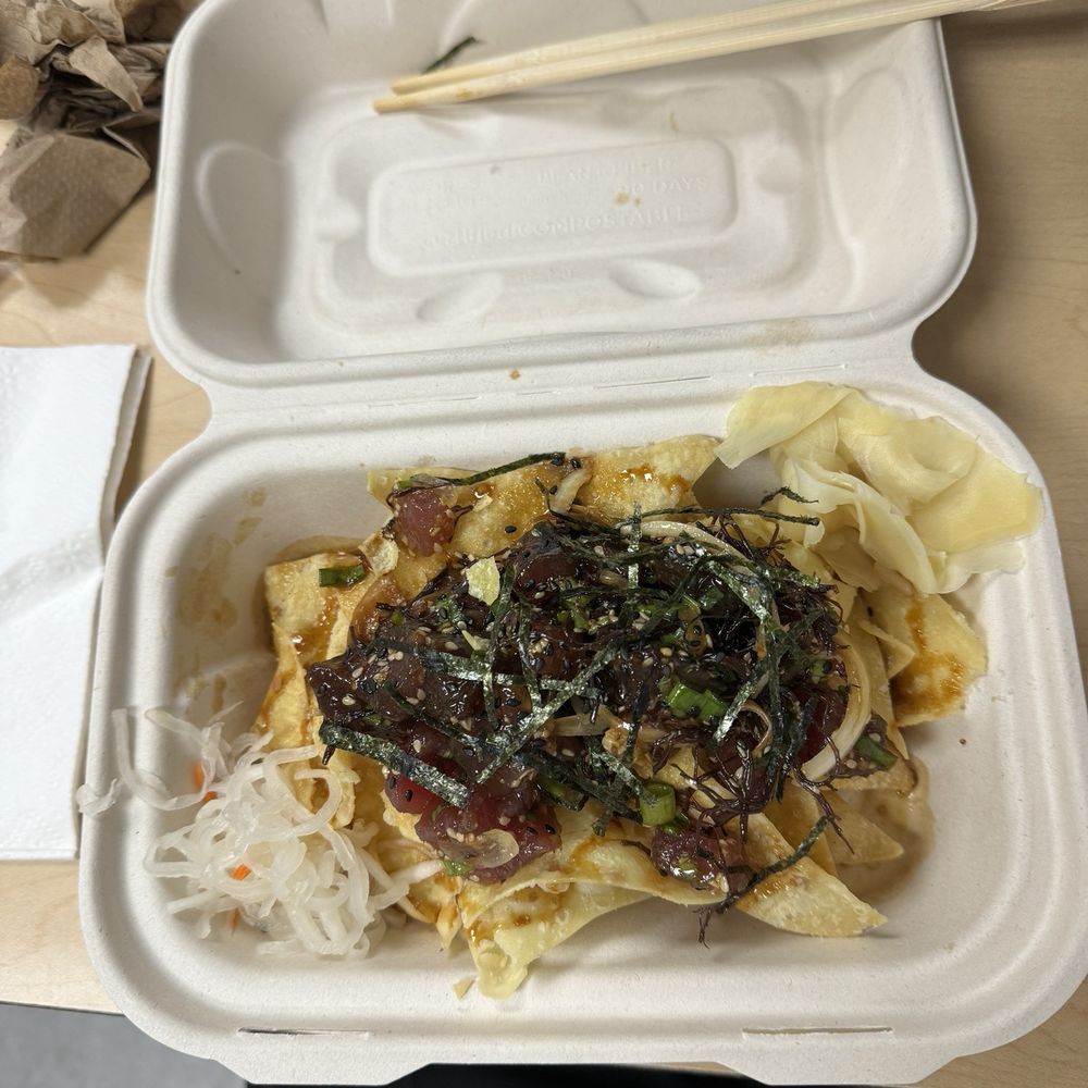 Shoyu Poke Nachos is da bomb! For $11.00 it is a deal. Tastes Ono! Will definitely order this again! Shoyu Poke Nachos is da bomb! For $11.00 it is a deal. Tastes Ono! Will definitely order this again!