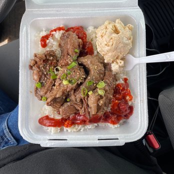 Da Bald Guy - Kal-bi plate with mac salad - Food Trucks Near Me - Kahuku, Hawaii