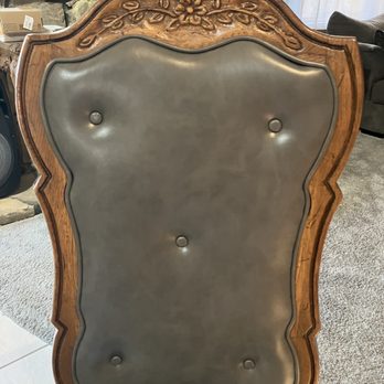 Remy Design Upholstery - This chair was broken and pieces of the molding destroyed. They were repaired and re finished - Furniture Repair Near Me - Cerritos, California Remy Design Upholstery - This chair was broken and pieces of the molding destroyed. They were repaired and re finished - Furniture Repair Near Me - Cerritos, California