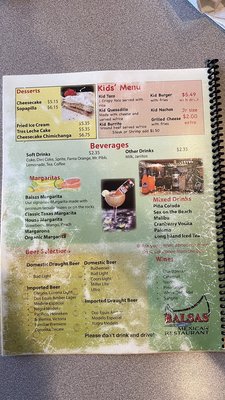 Menu photo 7 Balsas Mexican Restaurant Cumming, GA