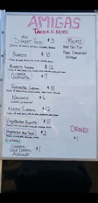 Menu photo 2 Amigas Tacos n More North Bend , OR