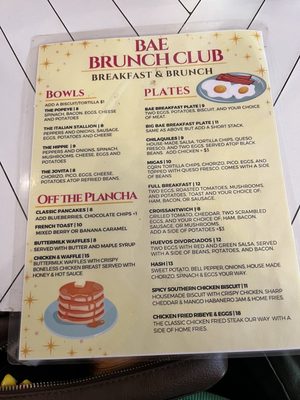 Menu photo 1 Bae Brunch Club Laredo, TX Menu photo 1 Bae Brunch Club Laredo, TX