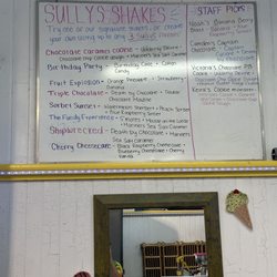 Sully's Ice Cream Parlour - I'm getting a Victorias Chocolate PB Cookie. Shake me.