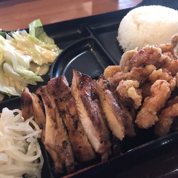 Bento Box - chicken teriyaki and spicy popcorn chicken - Japanese Near Me - Sacramento, California Bento Box - chicken teriyaki and spicy popcorn chicken - Japanese Near Me - Sacramento, California
