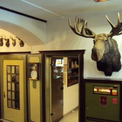 Buchhorner Hof - The lobby is decorated with dead animals.