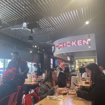 Hattie B's Hot Chicken- Atlanta West Midtown - Seating area - Southern Near Me - Atlanta, Georgia Hattie B's Hot Chicken- Atlanta West Midtown - Seating area - Southern Near Me - Atlanta, Georgia