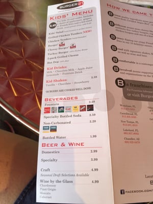 Menu photo 6 Burger 21 - Ballantyne Charlotte, NC