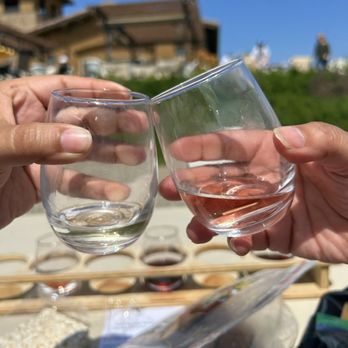 Trevi Hills - Wine tasting pretty much finished glasses are usually half filled and there are 5 a flight - Wineries Near Me - Lakeside, California