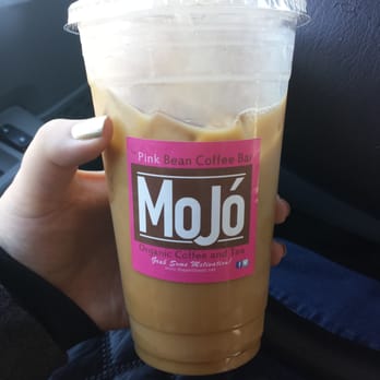 The Pink Bean Coffee - 24oz salted caramel iced mojo with almond milk. $4 something. Delicious - Coffee & Tea Near Me - Fall River, Massachusetts The Pink Bean Coffee - 24oz salted caramel iced mojo with almond milk. $4 something. Delicious - Coffee & Tea Near Me - Fall River, Massachusetts