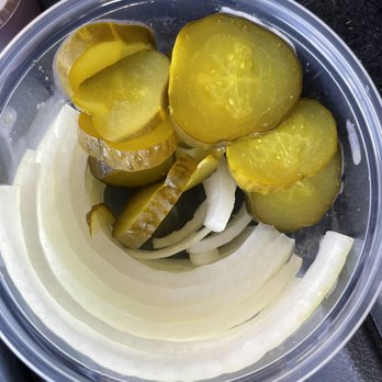 Sunset Texas Barbecue - Pickles and onions - Barbeque Near Me - Honolulu, Hawaii Sunset Texas Barbecue - Pickles and onions - Barbeque Near Me - Honolulu, Hawaii