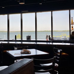 Pier 6 Rooftop Bar & Restaurant - Window view of bay from dining area and bar
