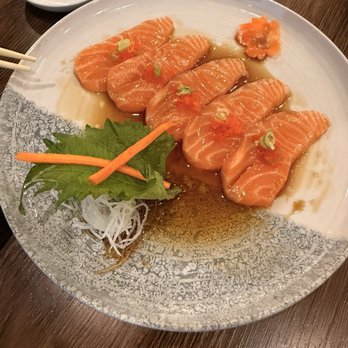 Happy Sushi - Salmon truffle sashimi - Japanese Near Me - Chino Hills, California Happy Sushi - Salmon truffle sashimi - Japanese Near Me - Chino Hills, California