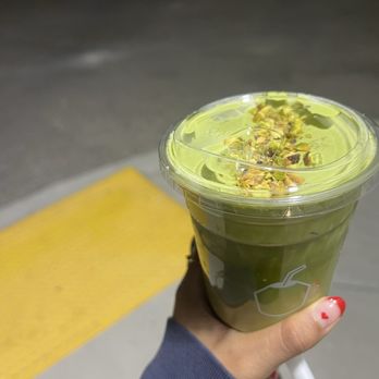 Tong Sui - Coconut milk matcha with pistachios - Desserts Near Me - Cupertino, California Tong Sui - Coconut milk matcha with pistachios - Desserts Near Me - Cupertino, California