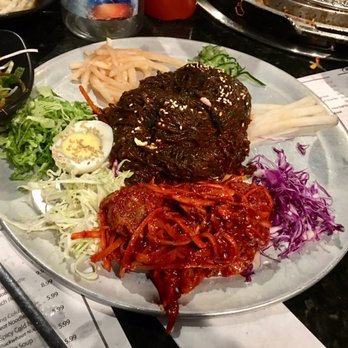 9292 Korean BBQ - Cold buckwheat noodles. I loved it! It's chewy and spicy. - Korean Near Me - Duluth, Georgia