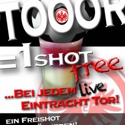 The Fox and Hound - Offrers a free shot for Eintacht fans when scoring a goal