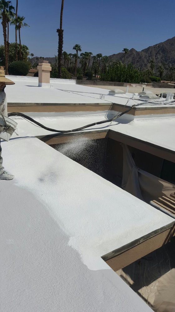 Slide of Foam Bond-A Quality Roofing