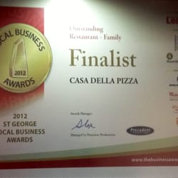 Casa Della Pizza - This years finalist. What an improvement. Only been 7 months