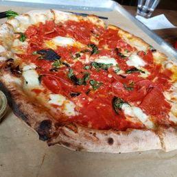 Margherita pizza with pepperoni Margherita pizza with pepperoni