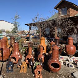 Marcum's Nursery - So many chimeneas