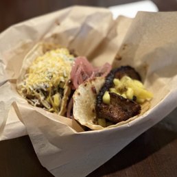 Pork belly, Tri-tip and Beef Brisket Taco Trio. Amazing! Pork belly was my Fav! Pork belly, Tri-tip and Beef Brisket Taco Trio. Amazing! Pork belly was my Fav!