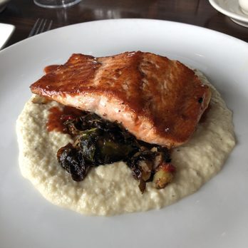 Palisade - stealhead on parsnip puree and brussel sprouts - Seafood Near Me - Seattle, Washington Palisade - stealhead on parsnip puree and brussel sprouts - Seafood Near Me - Seattle, Washington