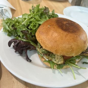 Kitchen Step - Pesto chicken sandwich with salad - Breakfast & Brunch Near Me - Newark, New Jersey