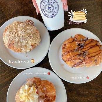 Parlor Doughnuts - French toast, caramel bliss, and strawberry shortcake - Donuts Near Me - McKinney, Texas Parlor Doughnuts - French toast, caramel bliss, and strawberry shortcake - Donuts Near Me - McKinney, Texas