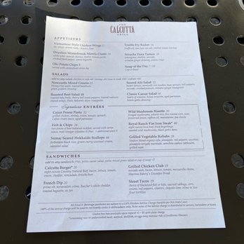 The Calcutta Grill - Menu - New American Near Me - Newcastle, Washington The Calcutta Grill - Menu - New American Near Me - Newcastle, Washington