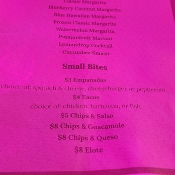El Coco - Happy hour menu - Tacos Near Me - New York, New York