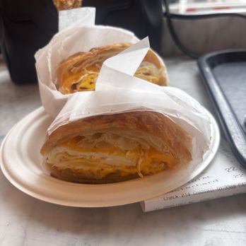 The Times Eatery - double egg and cheese croissant - New American Near Me - New York, New York