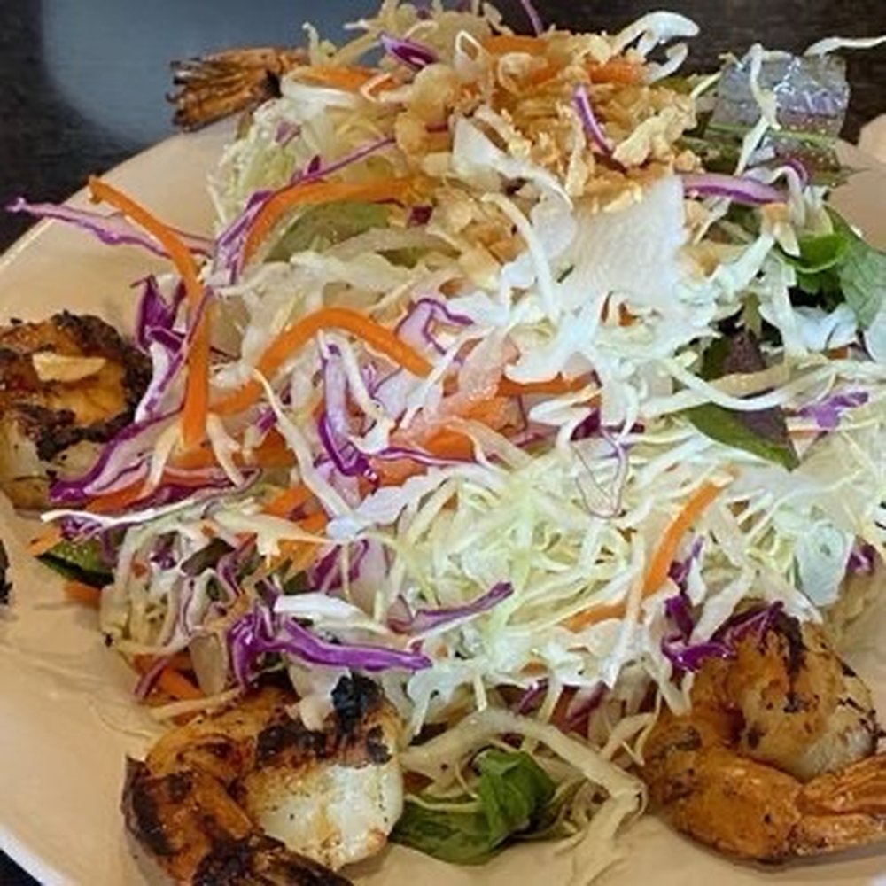 Simmer - Cabbage Salad with Grilled Shrimp - Vietnamese Near Me - Rohnert Park, California Simmer - Cabbage Salad with Grilled Shrimp - Vietnamese Near Me - Rohnert Park, California