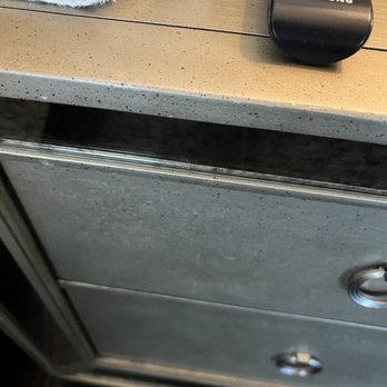 Pink Sponge Maids - Milk stains on night stand from baby - Home Cleaning Near Me - Glendora, California
