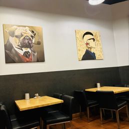 Lots of cool art pieces on the walls