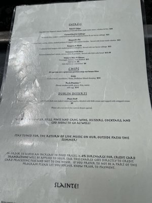 Menu photo 7 The Dullahan Irish Pub Lake Oswego, OR