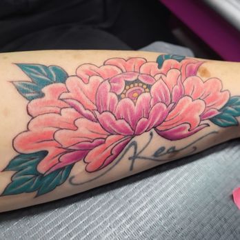 Good Tattoo - My latest tattoo by Melissa Taylor. A Peony, Left forearm - Tattoo Near Me - Oakland, California