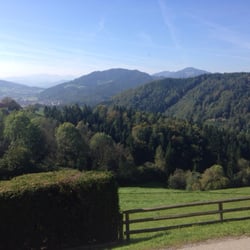Gasthaus Himmelwirt - Aussicht im September mittags