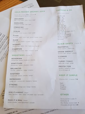 Menu photo 8 Pure Kitchen Elgin Ottawa, ON