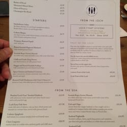 Loch Fyne Knowle - Menu