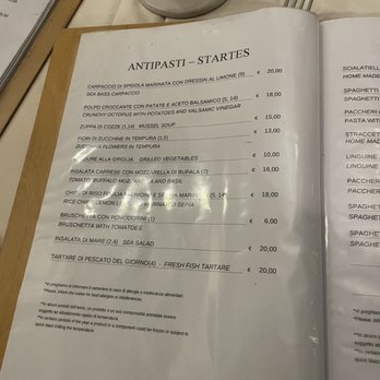 Il Fornillo - Starters menu - Italian Near Me - Positano, SA