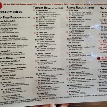 Fuji Feast - Updated menu! - Sushi Bars Near Me - Las Vegas, Nevada