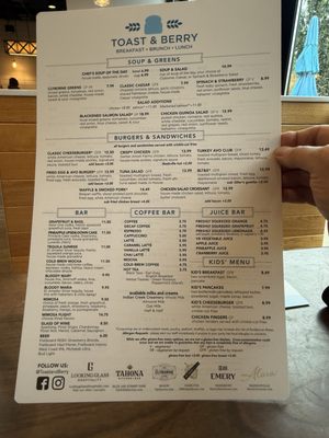 Menu photo 2 Toast & Berry Montgomery, OH Menu photo 2 Toast & Berry Montgomery, OH