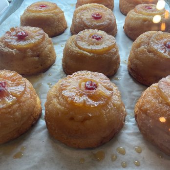 Aloha Bakery And Cafe - Slice of Upside Down Pineapple Cake - Bakeries Near Me - Boynton Beach, Florida