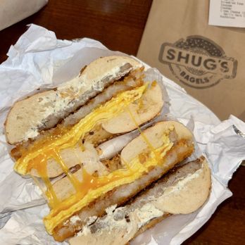 Shug's Bagels - hp special with hashbrown - Bagels Near Me - Dallas, Texas Shug's Bagels - hp special with hashbrown - Bagels Near Me - Dallas, Texas